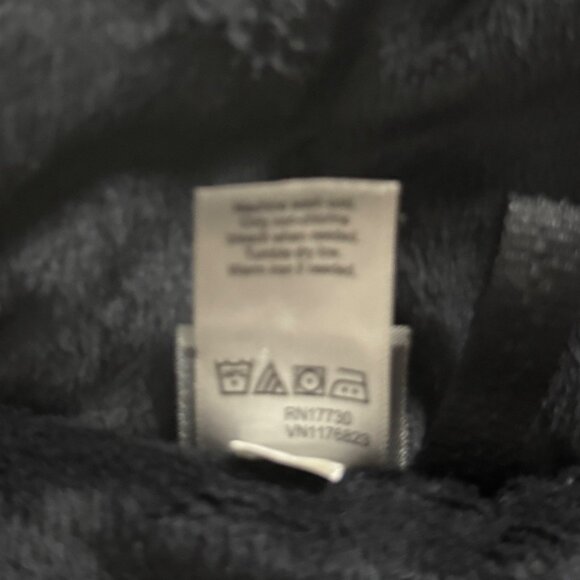 Cozy Quilted Hooded Puffer Coat Fleece Lining & Full-Zip Closure Womens M Black - Picture 12 of 12